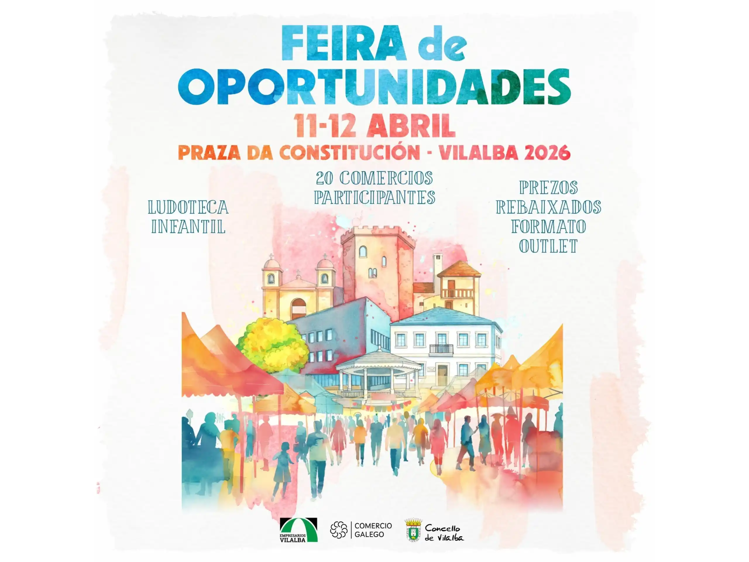 Vilalba acolle unha nova edición da “Feira de Oportunidades” para dinamizar o comercio local